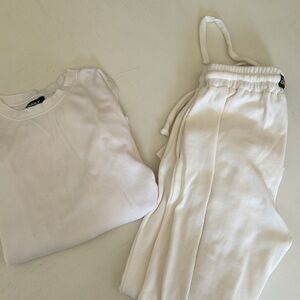 daily drills white thermal set (xs/s)